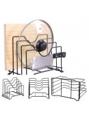 Кухненски поставка за капаци и дъски с 4 отделения